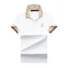 2022Luxury Casual Mens T Shirt Andningsbar Polo Wear Designer Kortärmad T-shirt 100% bomull Högkvalitativ grossist svartvitt Storlek M-3XL # ZO32