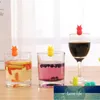 12Pcs Silikon Rotwein Glas Marker Kreative Ananas Trinken Marker Glas Tasse Charme (Gelegentliche Farbe)
