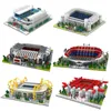 Architektur Block Old Trafford Fußballplatz Spielzeug Nou Camp Stadion Gebäude Milano Micro Blöcke Pädagogische Ziegel Kinder Geschenke X0522