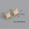 Stud WANTME Genuine 925 Sterling Silver Stylish Octagonal Glitter Star Earrings For Women Pave CZ Party Jewelry Accessory Gift