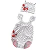 Lovely Fruit Style Baby One-Pieces Carino 6 Tema Ragazze Ragazzi Ananas Anguria Fragola Carota Coccinella Printig Costume da bagno con cappuccio Adorabili costumi da bagno per bambini