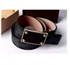 New Designer Fashion Men's Business Casual Belt Luxury Smooth Gold and Silver Buckle Leather Belts Unisex 3.8CM Belt240x