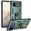 Magnetiska ringväskor för Google Pixel 6 6PRO Militär Grade Hybrid Hard PC Soft TPU Shock Free Protective Cover