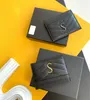 2021 Designer Card Holder Men Womens Cards Holders Black Lambskin Mini Wallets Coin purse pocket Interior Slot Pockets Genuine Leather small bag wholesale
