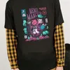 hahayule yf neko mancer t-shirt للجنسين لطيف الجمالية grunge الأسود المحملة ساتني القوطية الملابس الساحرة قميص 210722