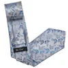 20 stili festa matrimonio classico moda fazzoletto da taschino cravatta floreale uomo grigio tessuto 8,5 cm cravatta di seta set fazzoletto