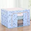 Oxford Cloth Steel Frame Storage Box For Clothes Bed Sheets Blanket Pillow Shoe Holder Container Organizer DTT88 Bags