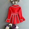 Vestido de suéter de niñas Uniformes de la escuela de viento de otoño Autumn Wind Spring y la princesa infantil 210625