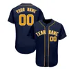 Maglia da baseball da uomo personalizzata Logo della squadra ricamato cucito Qualsiasi nome Qualsiasi numero Taglia uniforme S-3XL 011