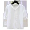 dames blouse zomer lace tops women et chemisier femme white for shirts s and s 4806 50 210427