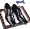 Luxury Men's Oxford Leather Shoes Men Dress Brown Black Pointed Toe Lace Up Wedding Business Formal designer Shoe