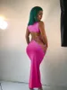 Mulheres Verão Longo Maxi Vestidos Vintage Neon Verde Backless Apertado Sexy Nightclub Party Bodycon Vestidos Largos Mujer Vestido 210517