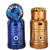 Portable Lanterns 1 PC Solar Power Rechargeable Camping Light With Fan Multi-function LED Table Lamp