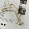 Louleur echte 925 sterling zilveren hart elegante minimalistische choker parel ketting voor vrouwen luxe fijne sieraden