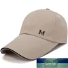 Hombres Mujeres Negro Negro Extra Largo Bill Snapback Cap letra M Gorra de béisbol Outdoor Verano Sombrero Sombrero UV Protección Pesca Cap Fábrica Precio Experto Diseño Cualidad Latualidad