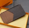Najwyższej jakości oryginalne uchwyty na skórzane luksusowe projektanci mody torebka mężczyźni damskie karty monety uchwyty na karty czarne jambin mini portfel3257