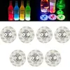 Blinkande Glow LED -flaskklistermärke Coaster Lights Flashing Cup Mat för julfest bröllop bar vas dekoration ljus