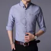Camisa de designer de marca de moda de outono Man camisa de manga longa Slim Fit Button Down Down Down Roupas masculinas casuais de algodão 210331