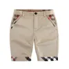 Gentleman Style Summer Boys Plaid Shorts Garçon Bouton Loisirs Moyen Pantalon Avec Poches Enfants Vêtements Enfant Vêtements 2-8 Ans Au Détail