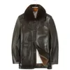 Fur Collar Bomber Leather Jacket Mens Brand Plus Velvet Thick Warm Top Pu Jackets Men Waterproof Motorcycle Windbreaker 210524