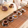 Pine Wood Resin Coasters with Holder Heat-Resistant Waterproof and non-slip Placemats Coffee Tea Cup Pad 210817