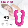 NXY Sex Vibrators Double Dildo Vibrator Leksaker för Lesbisk 9 Speed ​​G-Spot Vibrationsägg Produkt Vuxen Anal Vibrador Män 1201