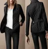 Kvinnors Designer Jackor Vår Höst Down Coat Kvinnor Lyx Outwear Tunn Polded Cotton Jacket Coats Womens Kläder Plaid Quilting Outer