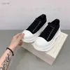 Le più nuove scarpe di tela da donna di design di lusso sneakers con fondo spesso aumentano la scarpa da corsa alta casual piatta di alta qualità sport vera pelle stringata taglia 35-40 con scatola