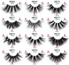 Dhl Mink Lashes 25 mm faux cils en gros 100% cruauté de cils naturels gratuits vendeurs d'épaisse