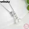 925 Sterling Silver Wedding Pendant Necklaces for Women Female Jewelry Gift For Wife CQN030