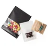 Bolsa de papel de Kraft Brown Bolsa de Self Self Slife Sacos de amostra de prova para café de frutas secas