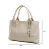 Sacs à provisions Design Sac fourre-tout en toile blanche Sacs à main et sacs à main Mode Femme Épaule Grand Voyage Dames Luxe 220307