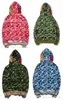 Mode heren haai hoodies Borduren Tiener Blauw Roze Baden Mannelijke Tij Hoodie mannen Koppels camouflage Hooded Jassen S-3XL