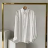 Chemises blanches Femmes manches longues blouse femme chemisier et lanterne de mode sauvage Top Blusas 13033 210427