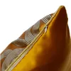 Zeitgenössische Geometrie Orange Ellipse Sofa Stuhl Designer Pipping Kissenbezug Dekorativer quadratischer Kissenbezug für Zuhause 45 x 45 cm 210401