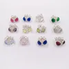Andy Jewel Authentic 925 Sterling Silver Studs December Droplets Fits European Pandora Style Jewelry