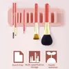 Badrum Förvaring Organisation Väggmontering Kosmetisk Borste Organizer Rack Silicone Makeup Pen Holder Tandborste Stationery