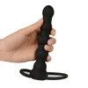 Massage Dubbel Penetration Vibratorer Sexig leksak för kvinnor Analplugg Penis Strap On Vibrator Intim leksaker Sexiga produkter för vuxna för par