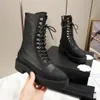 Luxus-Designer-Damen-Klassiker, modischer Stiefel, kurze Stiefel aus Rindsleder, Lederschuhe