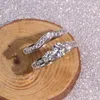 Never Fade 100 Original 925 Sterling Rings Set Women Not Allergic Fine Jewelry Clear 6mm Zircon Wedding Band Gift J32228855445