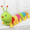 Colorful Cute Caterpillar Big Insetto Peluche Giocattoli Bambola con Pp Cotone Peluche Cuscino per Bambini Regali per Adulti Q0727