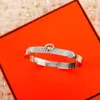 Высочайшее качество шарм панк-браслет с алмазным серебристым и розовым позором, покрытием для женщин свадебный подарок ювелирных изделий имеют коробку штампов PS3375