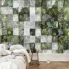 Wallpapers Hand Painted Rain Forest Lion Squares TV Backdrop Wall Wallpaper Custom 3d Paper Decorative Painting Muarl