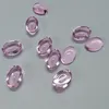 50 adet 8x10 ~ 15x20mm Cabochon Oval Şekli Açgözlülük Kırmızı Mavi Pembe Gevşek Taş Cam Gems