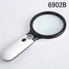 Scope magnifier 3 LED Light 45X Magnifying Glass Lens Handheld Mini Pocket Microscope Reading Jewelry 25pcs