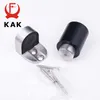 KAK Magnetic Door Stopper Retainer Cylindrical Floating 304 Solid Stainless Steel Heavy Stop Furniture Hardware 210724