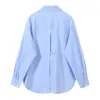 Nbpm Primavera Verano Mujer Moda Sólido Top Camisa de un solo pecho Ropa de mujer Blusas Túnica Mujer Blusas Mujer Oficina 210529