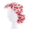 Bonnets de douche réutilisables à ourlet élastique pour femmes, bonnet de cheveux avec nœud étanche pour toutes les longueurs, accessoires de Spa, maison et Salon, 15010068