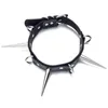 spiked collar necklace