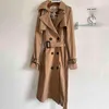 S - 4xl Spring Anglia Styl Women Windbreaker Loose Medium i Długi Elegancki Pas Płaszcz Kobieta Dorywczo Trench Coats Mujer 220114